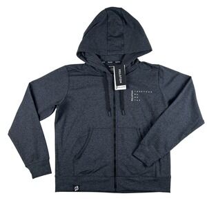 Peloton Hoodie Womens Small Black Dreamblend Fleece Full Zip Sweatshirt Graphic